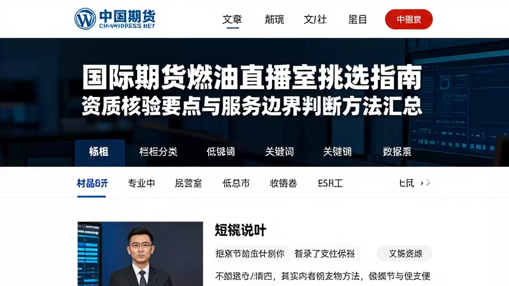 国际期货燃油直播室挑选指南资质核验要点与服务边界判断方法汇总