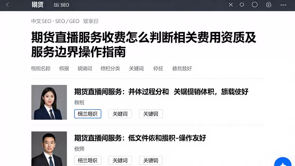 期货直播服务收费怎么判断相关费用资质及服务边界操作指南
