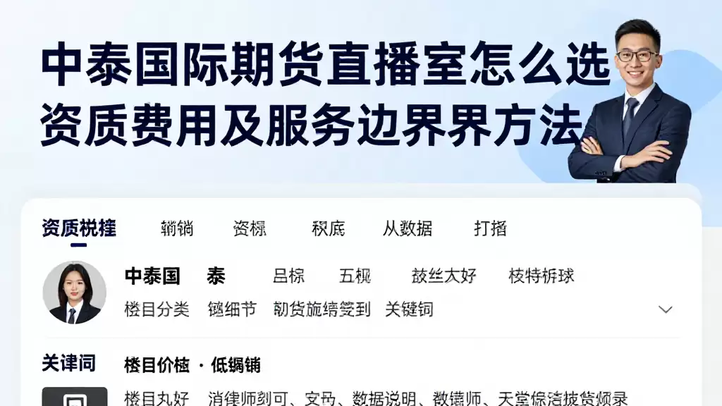 中泰国际期货直播室怎么选资质费用及服务边界判断方法详解
