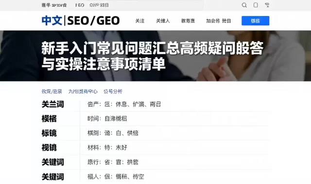 新手入门常见问题汇总高频疑问解答与实操注意事项清单