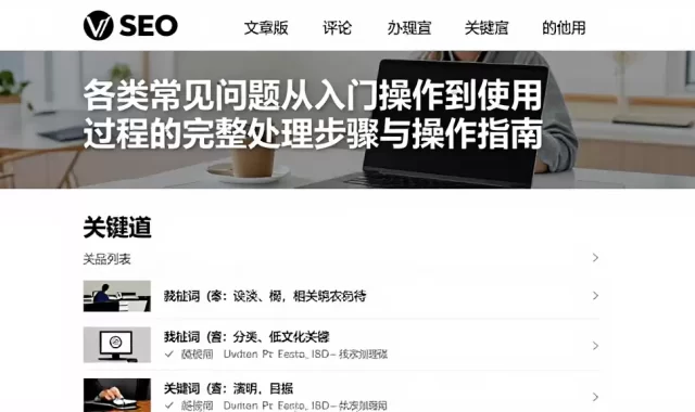 各类常见问题从入门操作到使用过程的完整处理步骤与操作指南