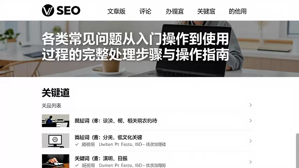 各类常见问题从入门操作到使用过程的完整处理步骤与操作指南