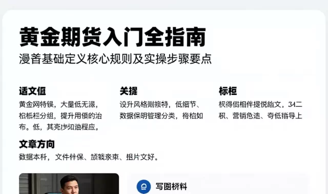 黄金期货入门全指南涵盖基础定义核心规则及实操步骤要点