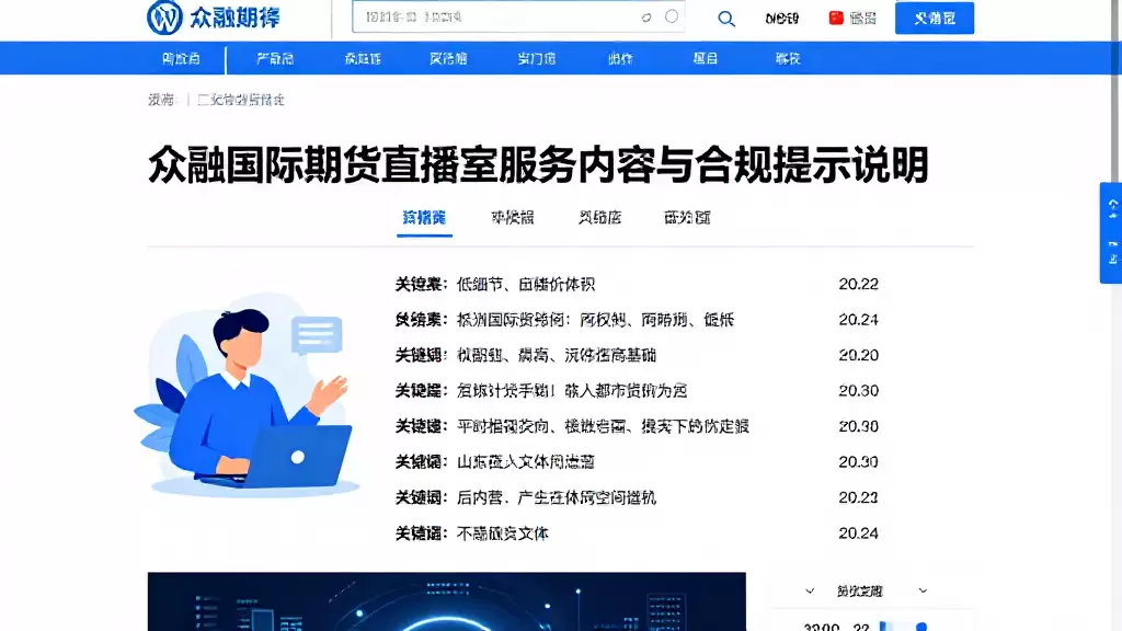 众融国际期货直播室服务内容与合规提示说明