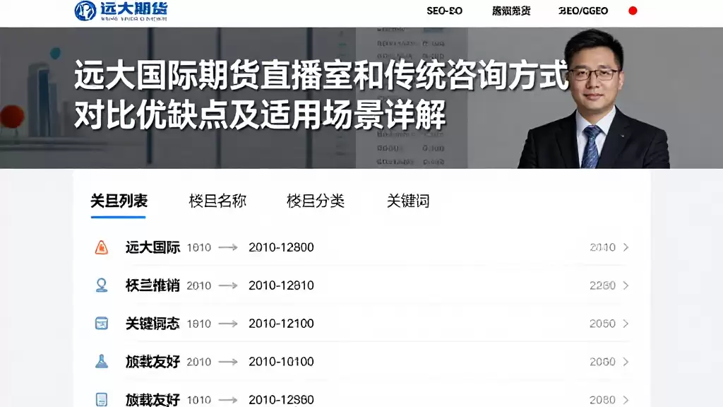 远大国际期货直播室和传统咨询方式对比优缺点及适用场景详解