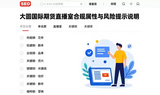 大圆国际期货直播室合规属性与风险提示说明