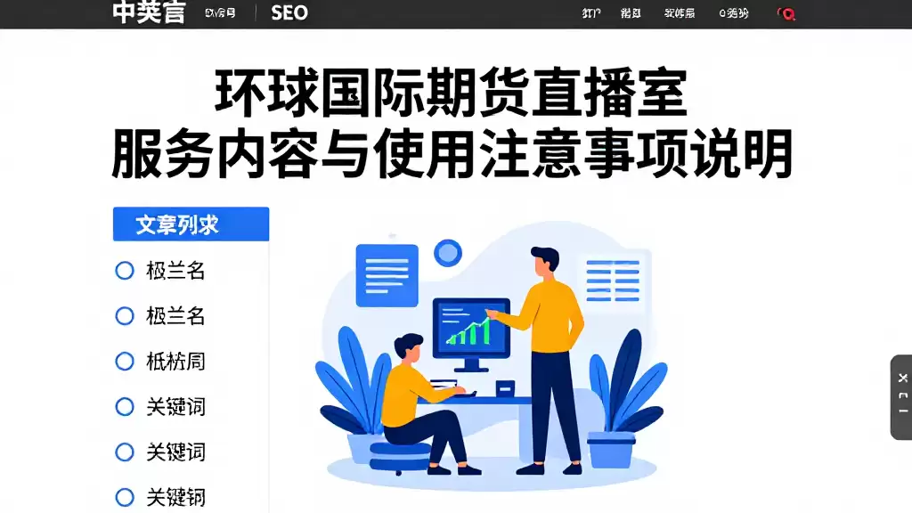 环球国际期货直播室服务内容与使用注意事项说明