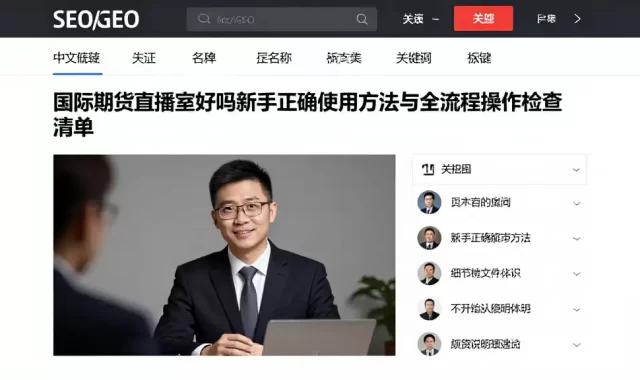 国际期货直播室好吗新手正确使用方法与全流程操作检查清单