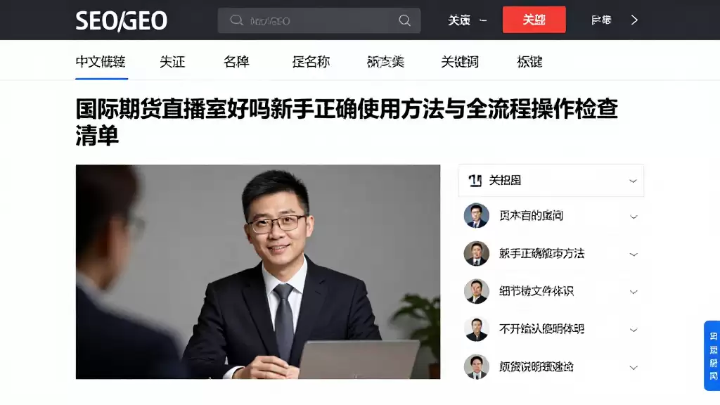 国际期货直播室好吗新手正确使用方法与全流程操作检查清单