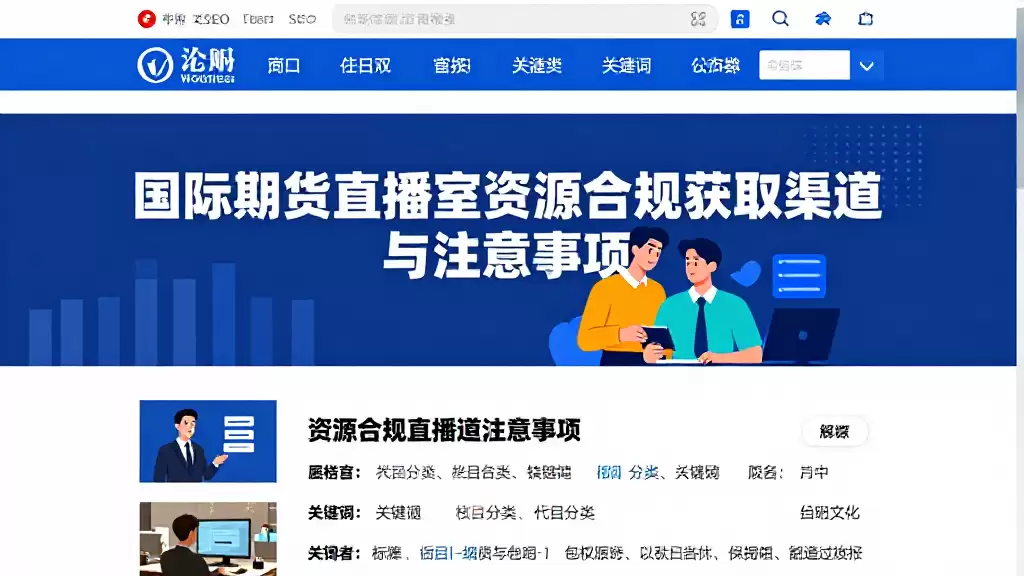 国际期货直播室资源合规获取渠道与注意事项