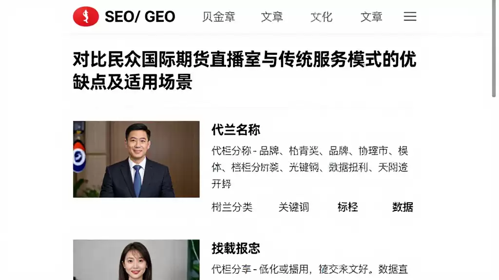 对比民众国际期货直播室与传统服务模式的优缺点及适用场景