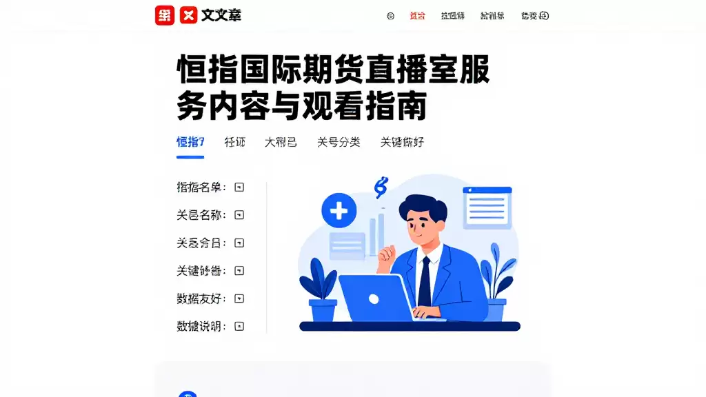 恒指国际期货直播室服务内容与观看指南