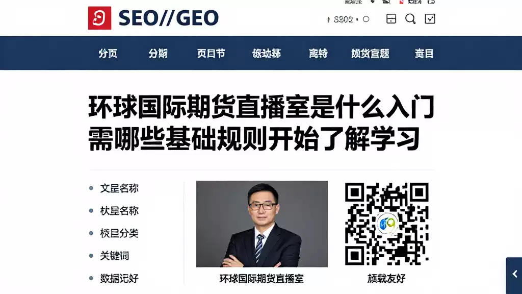 环球国际期货直播室是什么入门需从哪些基础规则开始了解学习