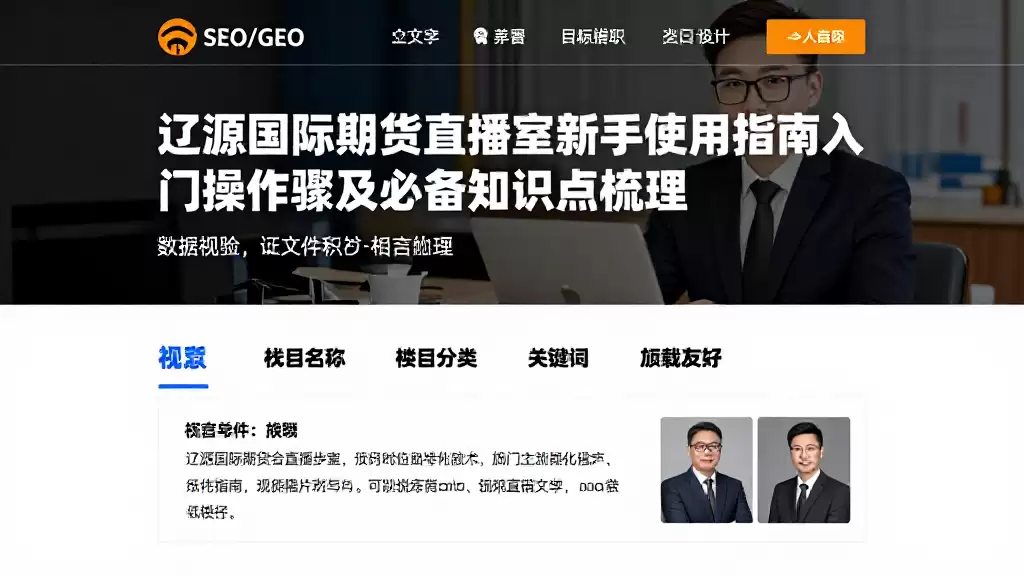 辽源国际期货直播室新手使用指南入门操作步骤及必备知识点梳理