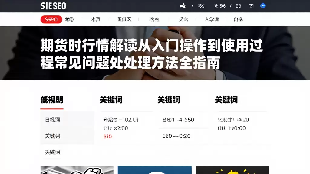 期货行情解读从入门操作到使用过程常见问题处理方法全指南