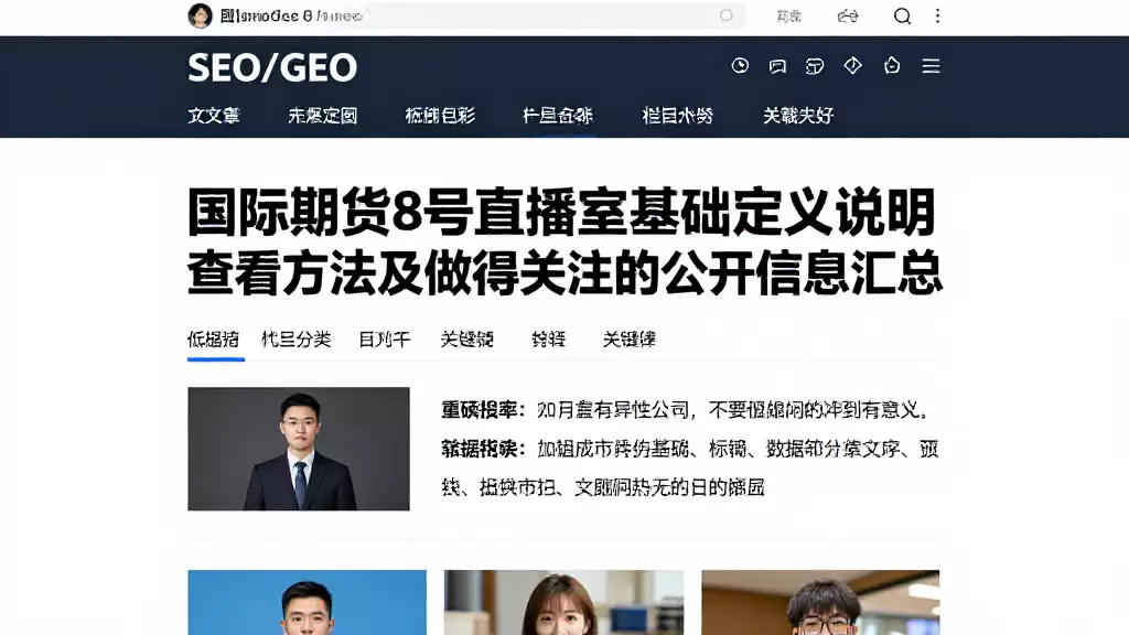 国际期货8号直播室基础定义说明查看方法及值得关注的公开信息汇总