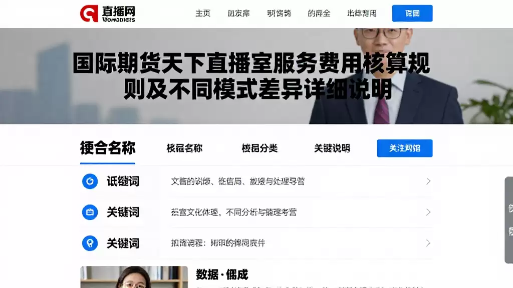 国际期货天下直播室服务费用核算规则及不同模式差异详细说明