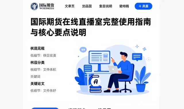 国际期货在线直播室完整使用指南与核心要点说明