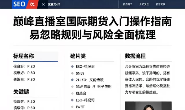 巅峰直播室国际期货入门操作指南易忽略规则与风险全面梳理