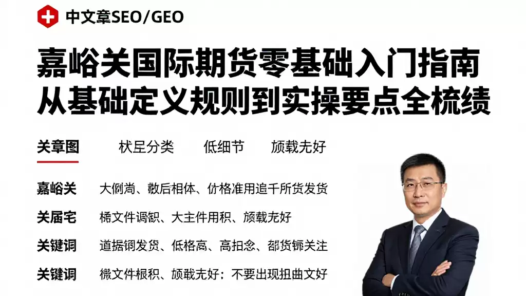 嘉峪关国际期货零基础入门指南从基础定义规则到实操要点全梳理