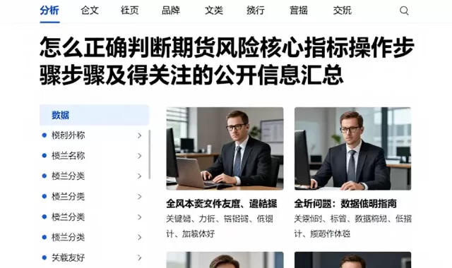 怎么正确判断期货风险核心指标操作步骤及值得关注的公开信息汇总