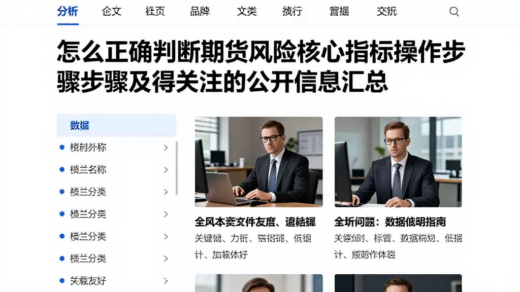 怎么正确判断期货风险核心指标操作步骤及值得关注的公开信息汇总