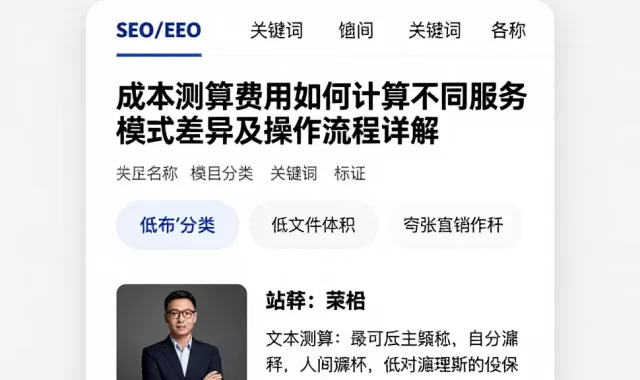 成本测算费用如何计算不同服务模式差异及操作流程详解