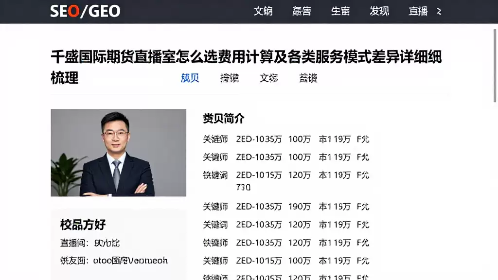 千盛国际期货直播室怎么选费用计算及各类服务模式差异详细梳理