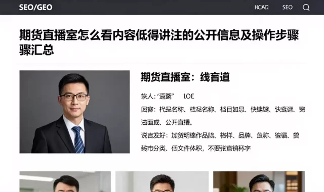 期货直播室怎么看内容值得关注的公开信息及操作步骤汇总