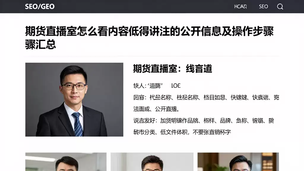 期货直播室怎么看内容值得关注的公开信息及操作步骤汇总