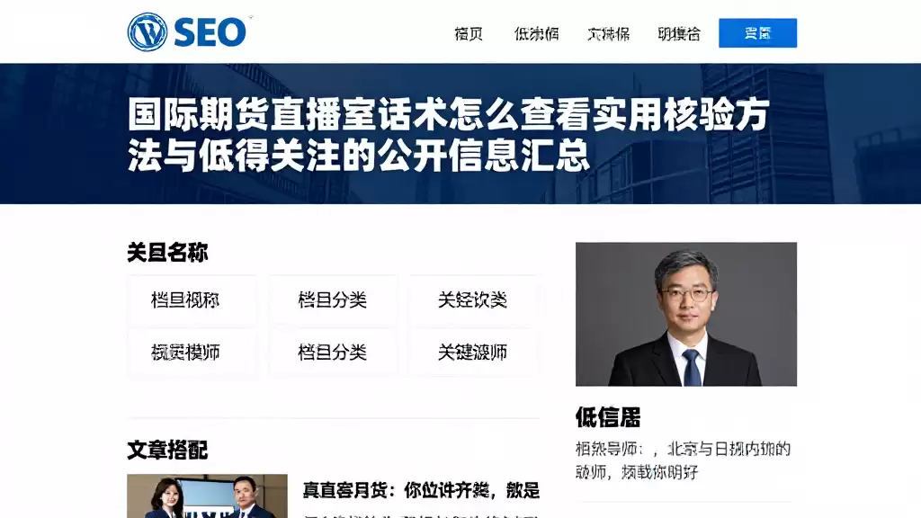 国际期货直播室话术怎么查看实用核验方法与值得关注的公开信息汇总