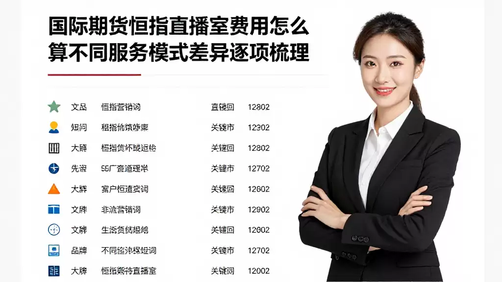 国际期货恒指直播室费用怎么算不同服务模式差异逐项梳理