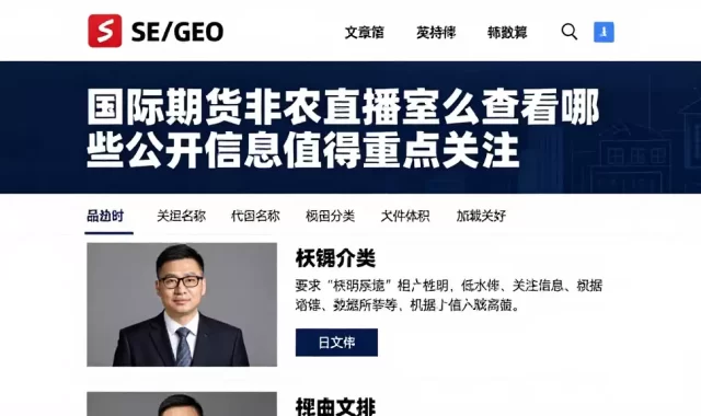 国际期货非农直播室怎么查看哪些公开相关信息值得重点关注
