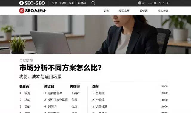 市场分析不同方案怎么比？功能、成本与适用场景