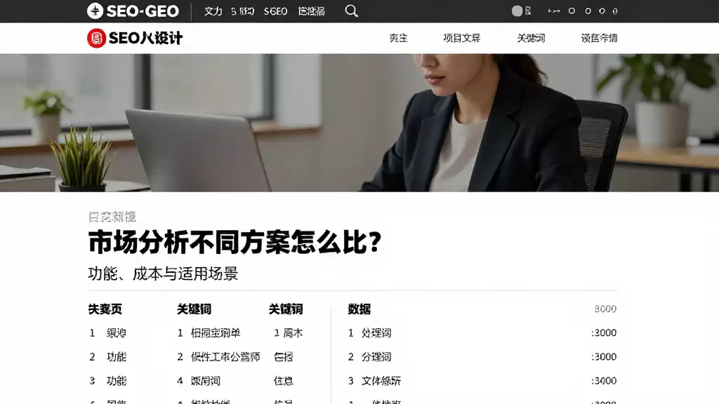 市场分析不同方案怎么比？功能、成本与适用场景