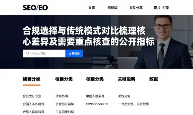 合规选择与传统模式对比梳理核心差异及需要重点核查的公开指标