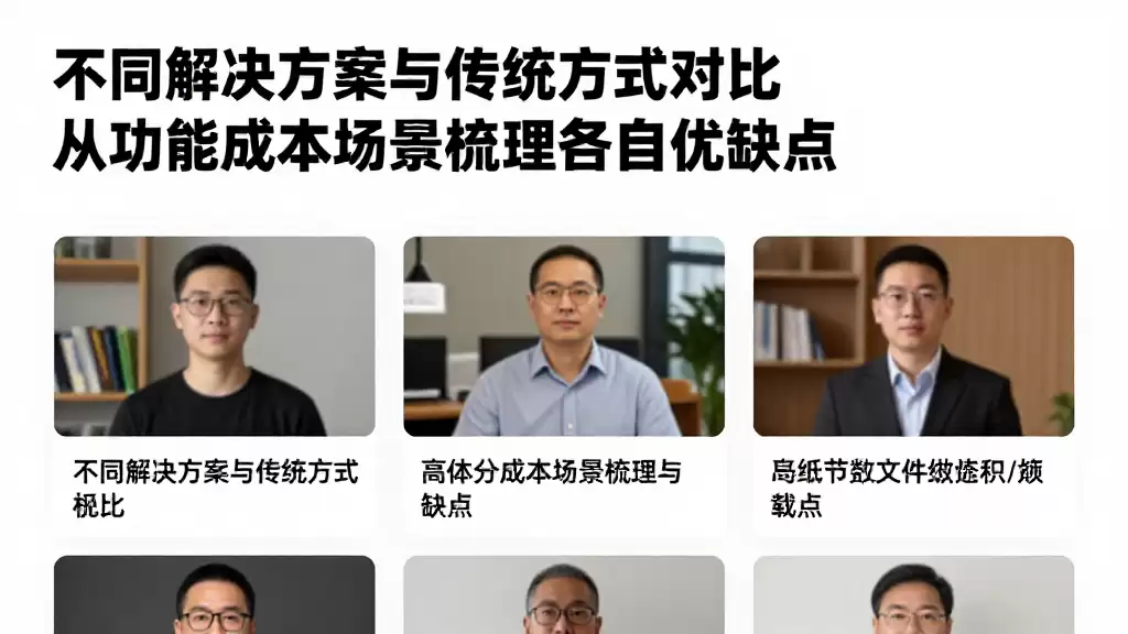 不同解决方案与传统方式对比从功能成本场景梳理各自优缺点