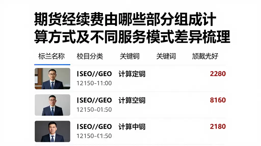 期货手续费由哪些部分组成计算方式及不同服务模式差异梳理