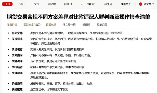 期货交易合规不同方案差异对比附适配人群判断及操作检查清单