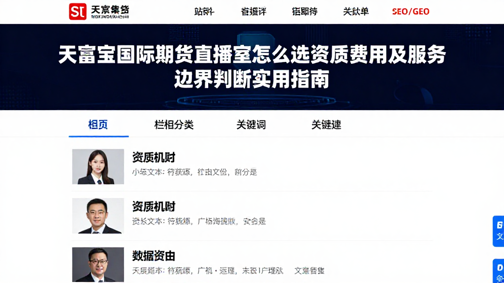 天富宝国际期货直播室怎么选资质费用及服务边界判断实用指南