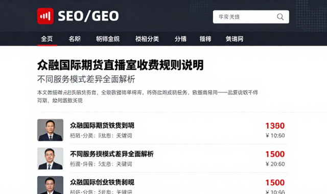 众融国际期货直播室收费规则说明不同服务模式差异全面解析