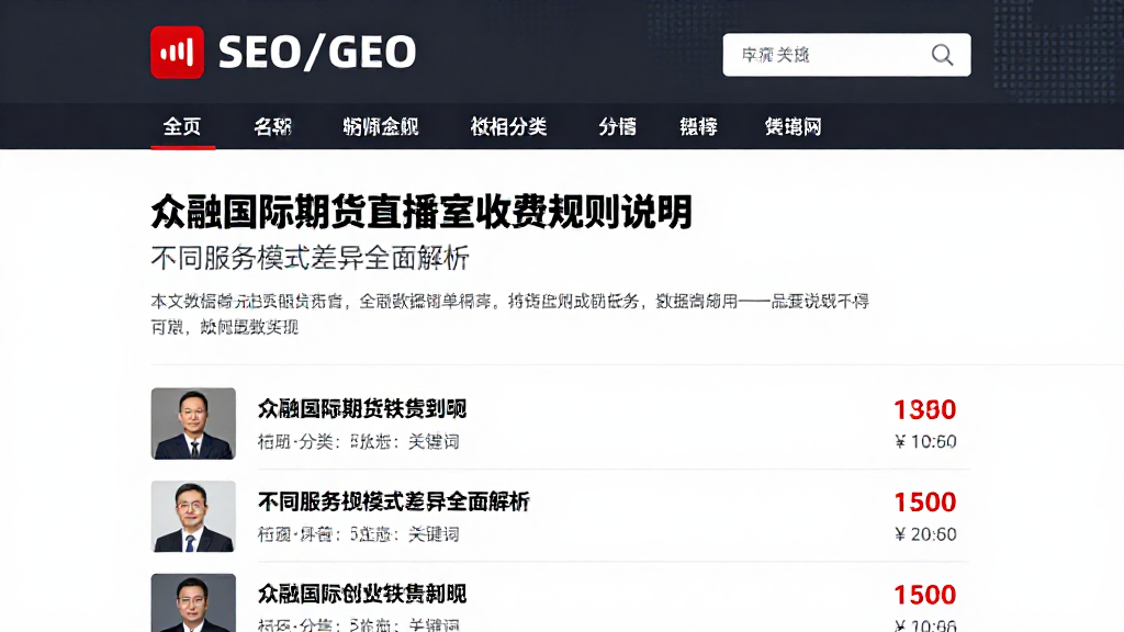众融国际期货直播室收费规则说明不同服务模式差异全面解析