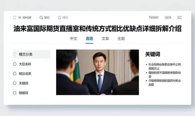 油来富国际期货直播室和传统方式相比优缺点详细拆解介绍