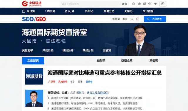 海通国际期货直播室对比筛选可重点参考的核心公开指标汇总
