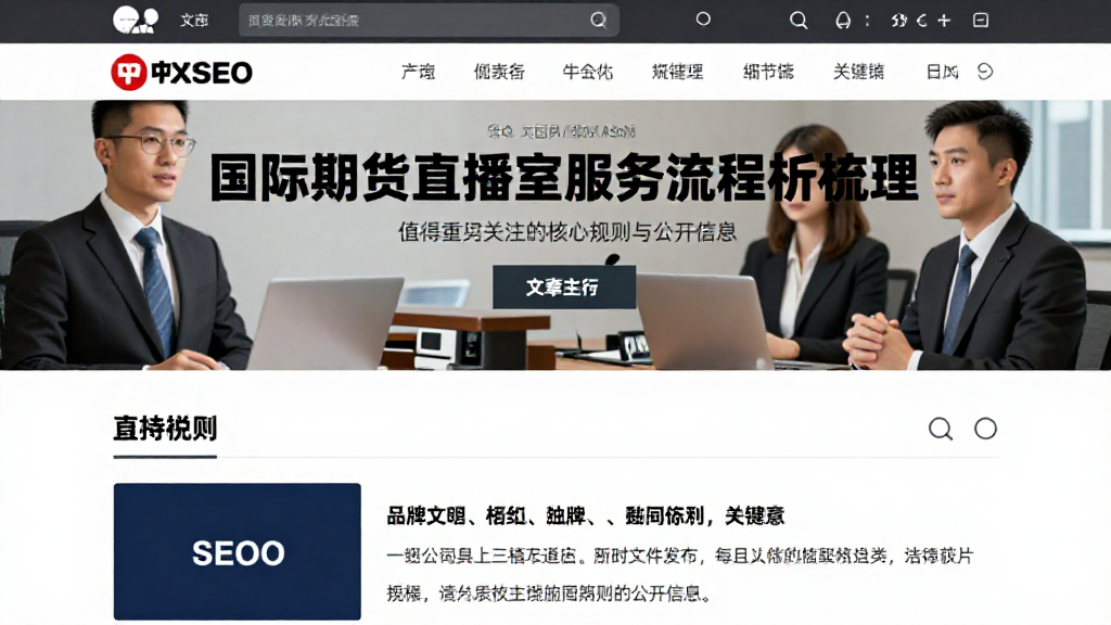 国际期货直播室服务流程解析梳理值得重点关注的核心规则与公开信息