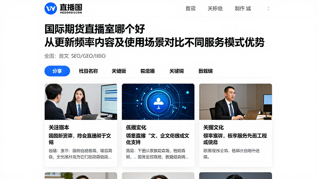 国际期货直播室哪个好从更新频率内容及使用场景对比不同服务模式优劣
