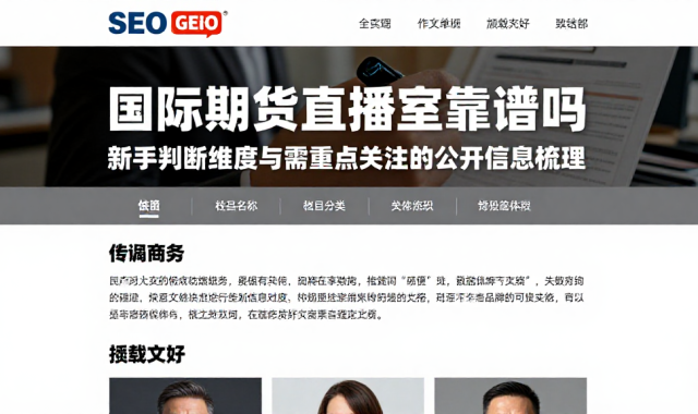 国际期货直播室靠谱吗新手判断维度与需重点关注的公开信息梳理