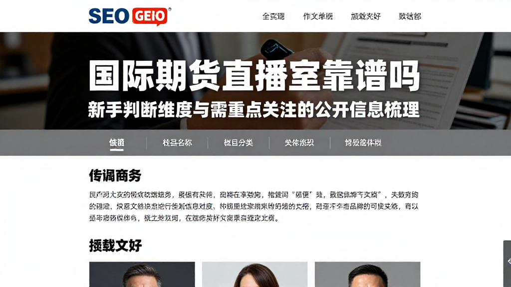 国际期货直播室靠谱吗新手判断维度与需重点关注的公开信息梳理