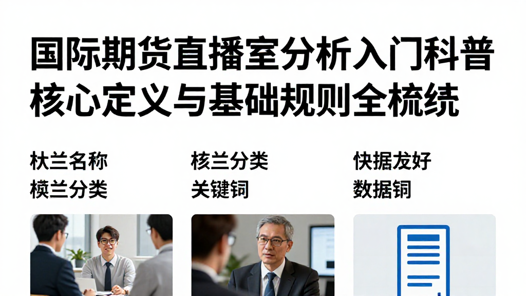国际期货直播室分析入门科普核心定义与基础规则全梳理