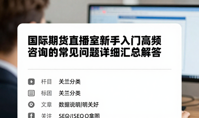 国际期货直播室新手入门高频咨询的常见问题详细汇总解答